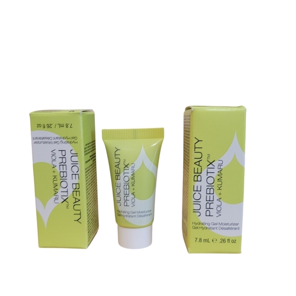 NEW JUICE BEAUTY x 2 Prebiotix Viola + Kumaru Hydrating Gel Moisturizer 0.26 oz